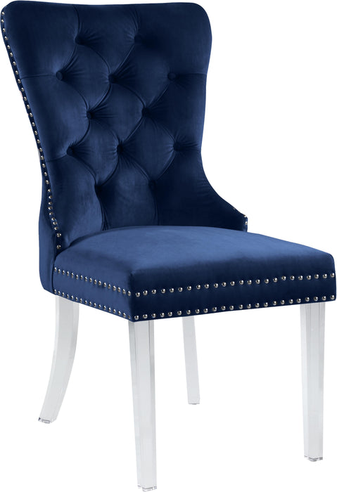 Miley Navy Velvet Dining Chair