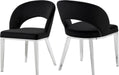 Roberto Black Velvet Dining Chair image