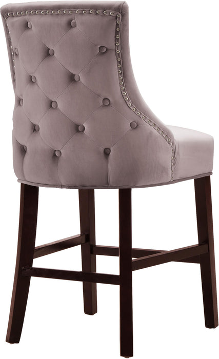 Hannah Pink Velvet Stool