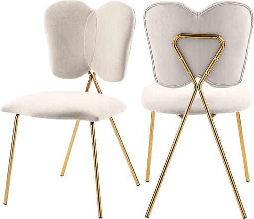 Angel Cream Velvet Dining Chair image