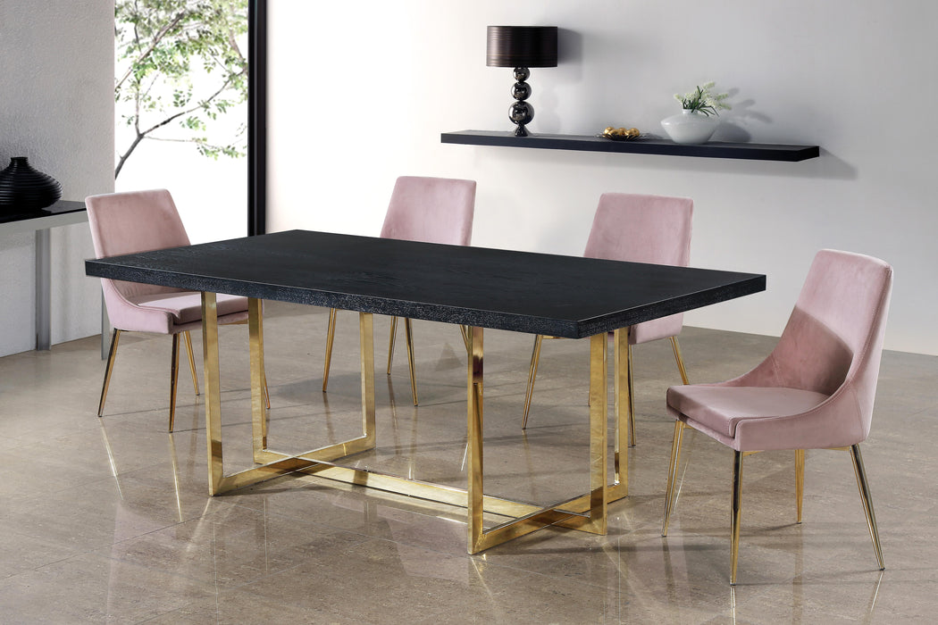 Karina Pink Velvet Dining Chair