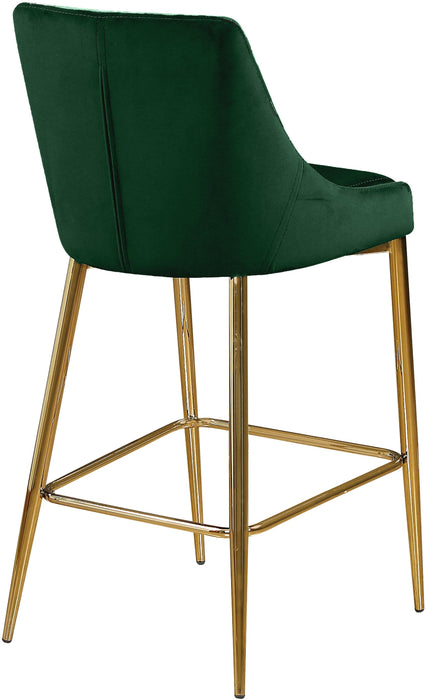 Karina Green Velvet Stool