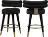 Fitzroy Black Velvet Counter Stool image