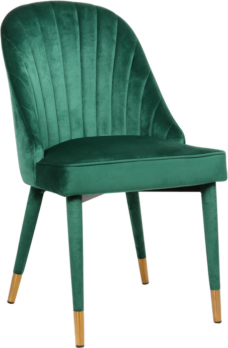 Belle Green Velvet Dining Chair