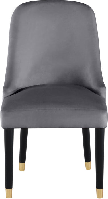 Omni Grey Velvet Dining Chair