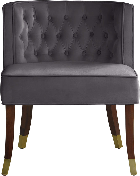 Perry Grey Velvet Dining Chair