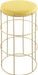 Rebar Yellow Velvet Counter Stool image