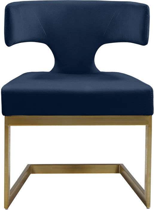 Alexandra Navy Velvet Dining Chair