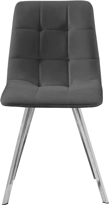 Annie Grey Velvet Dining Chair