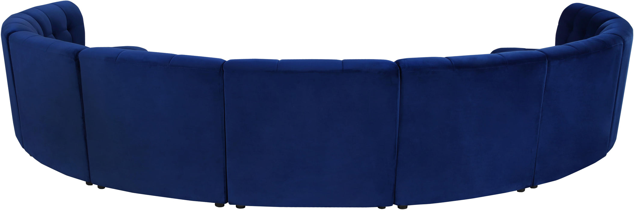 Limitless Navy Velvet 9pc. Modular Sectional